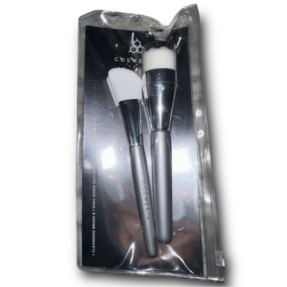 Cosmedix-Skincare Brush Set takes cleansing to the next level new in box